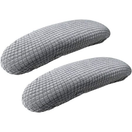 Harmaa toimistotuolin pyörivä käsinojasuoja, 1 pari joustavaa tuolin käsinojaa