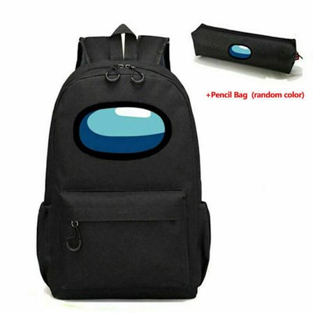 Among Us Game Ryggsäck Pojkar Flickor Skolväska SVART y