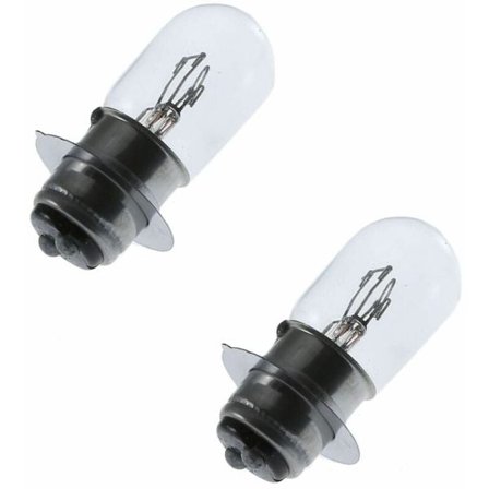 2x pære 12V 35/35W PX15d P15d-25-1 T19 dobbel filament frontlykt motorsykkel traktor