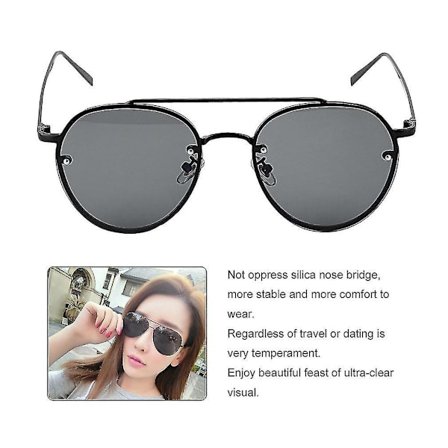 Trendikkäät Vintage-tyyliset metallikehyksiset silmälasit naisille