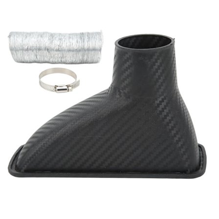 Bil Luftkanal Forreste Kofanger Køleluftindtag Rør Slange ABS Universal Til Udskiftning