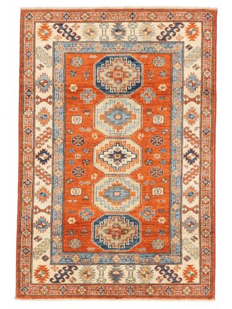 Hand Knotted Kazak Ariana Rug 123X180 Red/Brown