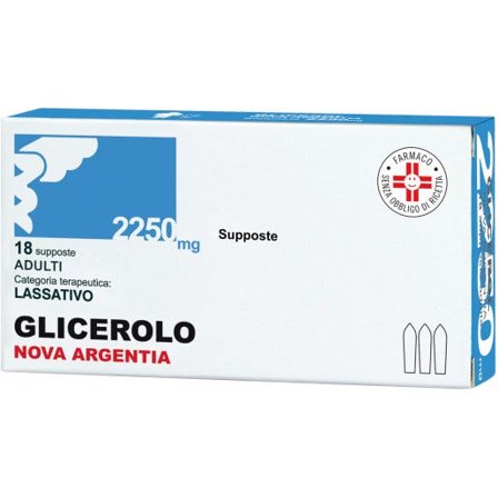 Nova Argentia Glicerolo Adulti 18 Supposte 2.250mg