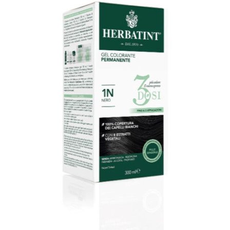 Herbatint Tintura Per Capelli Gel Permanente 1N Nero 3 Dosi 300ml