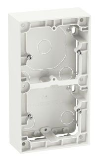 ELKO Plus Dobbel påveggskappe 35mm polarhvit