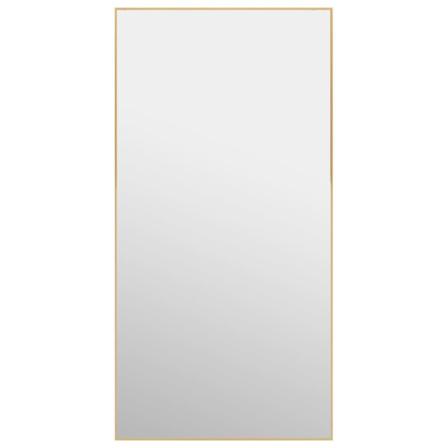 vidaXL Dörrspegel guld 50x100 cm glas och aluminium Guld