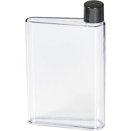 Bærbar Moderne Klar Genanvendelig Flad BPA Fri Lækagesikker Drikkeflaske/Vandflaske (Klar, A6)