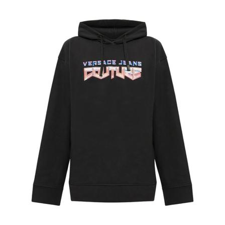 Versace Jeans Couture Hoodie with logo Sort, Herre