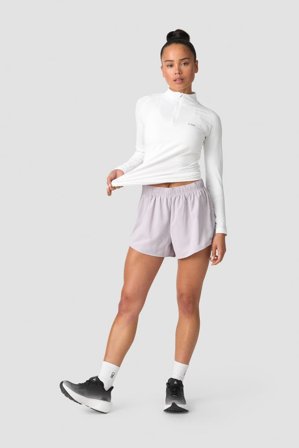 Define Seamless 1/4 Zip W White