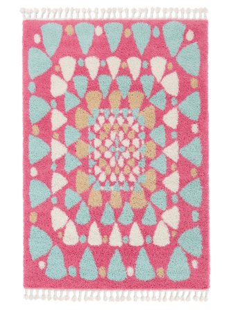 Momo 160X230 Dark Pink/Mint Green Rug