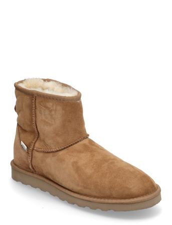 Hbrisbane Shearling Boots Brown Enkel Studio