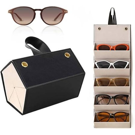 Briller Organizer, Foldbar vægmonteret brilleholder, opbevaring til flere par solbriller til