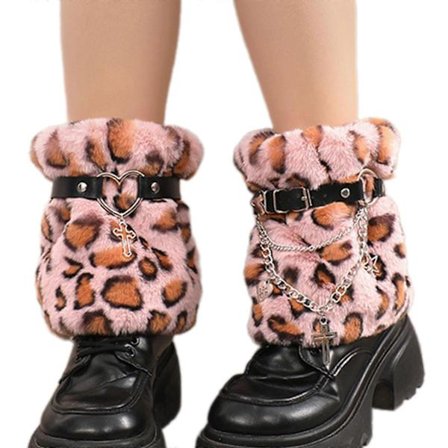 Faux Fur Benvarmere Dame Vinter Varme Pels Støvlemanchetter Beskyttere, Jul, Halloween, Fest, Cosplay Kostume