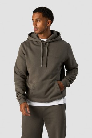 ICANIWILL - Everyday Hoodie Side Logo Men Khaki Green - Herren - ICIW