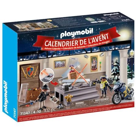 PLAYMOBIL Adventskalender - Polis - Julens magi - 24 lådor att öppna