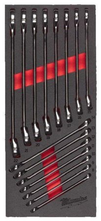 Milwaukee 4932479827 Steel Storage Ringgaffelsæt 15 dele, Håndværktøj