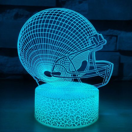 7 färger 3D Illusion Ljuslampa Auto Gradual Changing 3D Nig