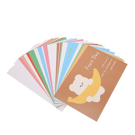 30 stk. miljøvennlig papir søt bjørn mønster postkort melding gratulasjonskort