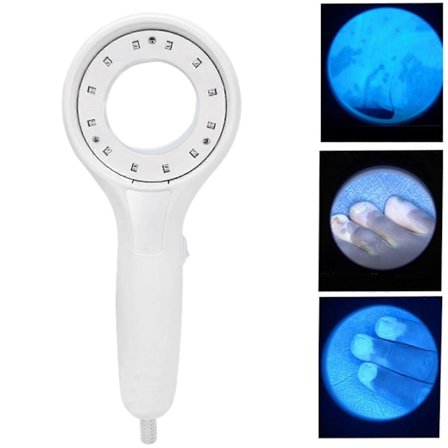 Woods Lampe Hud UV Forstørrelsesglass Analysator Eksamen Skjønnhet Ansikts SPA Salong Maskin 2025th