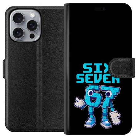 Kompatibelt Plånboksfodral till Apple iPhone 16 Pro Max Pixel Number Duo