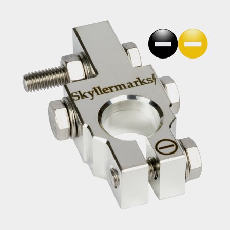 Terminal de batería Skyllermarks S, negativo, 4 x M6, máx. 35 / 50 mm², pack de 10