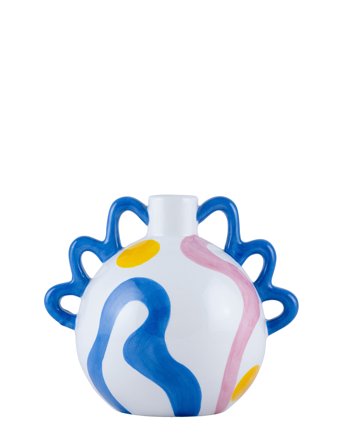Que Rico Vase - Isidora - Sunny Swirls - Multi/patterned - 16.5 CM