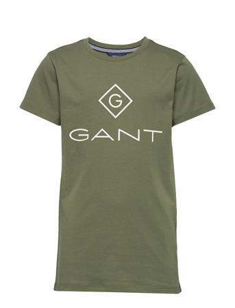 Gant Lock-Up Ss T-Shirt T-shirts Short-sleeved Grønn GANT