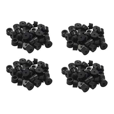 Hjemme Møbler Sorte Gummi Fødder 13 Mm X 7 Mm 120 Stk