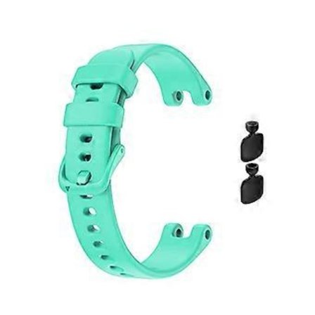 Mjukt Silikonarmband för Garmin Lily Kvinnors Klocka, Sportligt Färgglatt Armband, Man Klocka för Garmin Lily med Verktyg (Teal Grön)