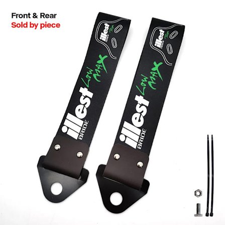 Yleismallinen JDM-tyylinen hinauslenkki kilpa-autoon, autotraileriin, puskuriin