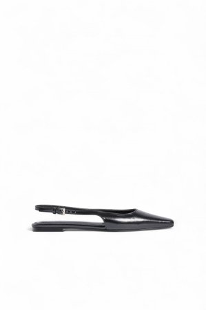 NA-KD Slingback-Ballerinas mit eckiger Spitze - Flache Schuhe - Schwarz - EU 40