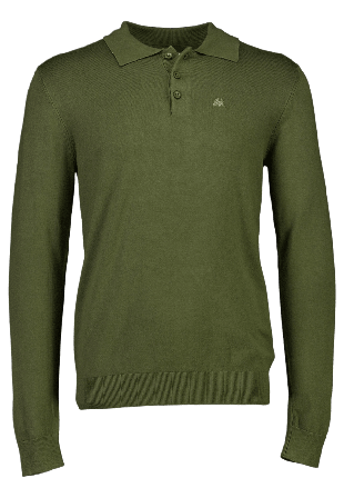 Lindbergh Ecovero L/S polo Polotröjor Herr Grön M