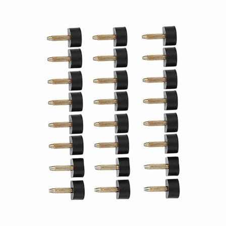 24 stk. Erstatningstupper for høye hæler, sklisikre sko, reparasjonsplugger, hælbeskytter (13 * 13 mm)