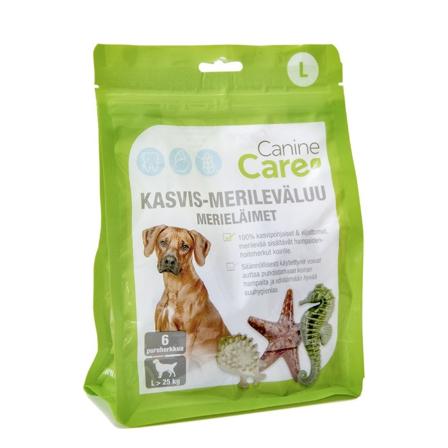 CanineCare - Kasvis-merileväluu Merieläimet L - 6 kpl