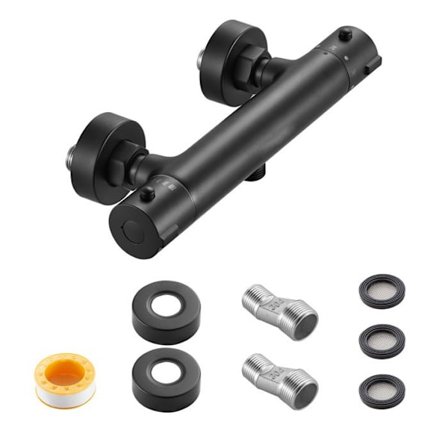 Termostaattihana - DUOKU - YH1312 - Turvallinen 38°C - Messinki - Mattamusta