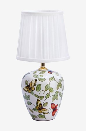 Markslöjd - MANSION Bordslampa Liten Mönstrad/Vit - Bordslampor - Från Homeroom