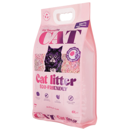 My favourite CAT - Eco-Friendly Cat Litter 6L - Bubble-gum - Katt - Kattesand & kattestrø - Økologisk kattesand og kattestrø - ZOO.no