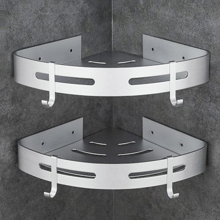 Baderomshylle uten boring Hjørne Dusjhylle Baderom