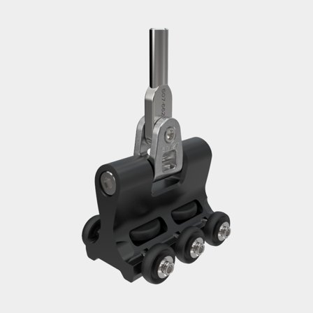 Seldén MDS 80 - Heavy Duty Full-batten car in aluminium with M12 stud - for Seldén mast sections C321 and C365 (511-731-09)