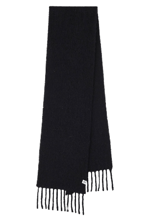 Becksöndergaard Solid Yuta Scarf Halsdukar & scarves Dam Svart 26 x 210 cm