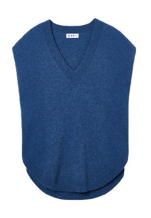 Wera Ulljumper med holkärm DESDEMONA Stickat Blå M