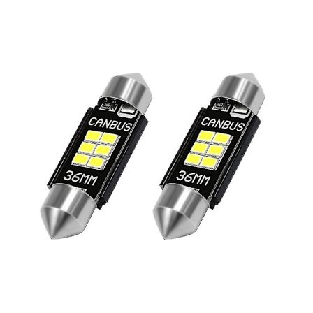 Erittäin kirkkaat 400 lumenia 3020 siru Canbus -virheettömät LED-polttimot auton sisävaloihin, rekisterikilven valoihin