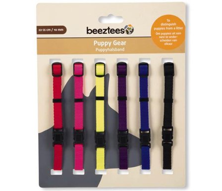 Beeztees Valpemerkebånd 6stk S -Bright - valpekull