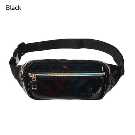 Ny Laser Holografisk Midjeväska Fanny Pack Slank Glansig
