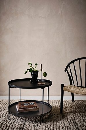 Jotex - Bijzettafel/opdientafel ø 63 Cm Zwart Zwart - DAVIS - Koop Sidetables & bijzettafels bij Jotex