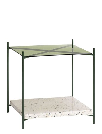 Hübsch Niche Side Table Green/Terrazzo - Green - ONE SIZE