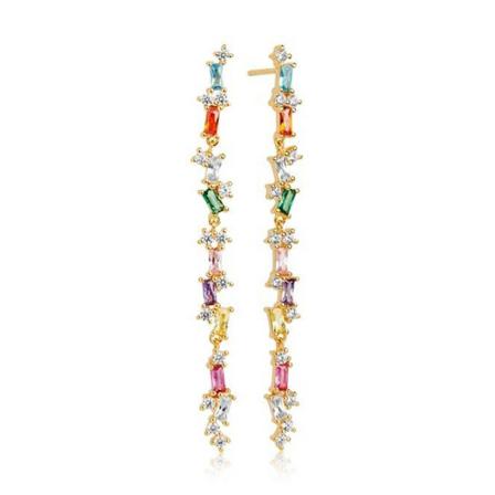 Sif Jakobs, Earrings Antella Lungo Mix Geel, Dames, Maat:ONE Size