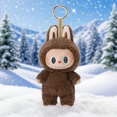 Plysch blind box nyckelring hänge, cola stil väska, docka, docka