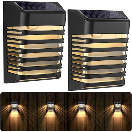 Udendørs solcellelampe, LED udendørs væglampe, 2 tilstande IP54 Wa, ZQKLA