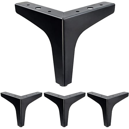 6 tum möbelben, moderna möbelfötter, metallpolerad kromsoffa